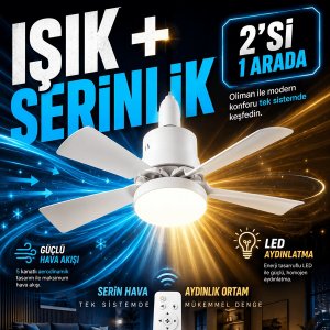 Işıklı Tavan Vantilatör